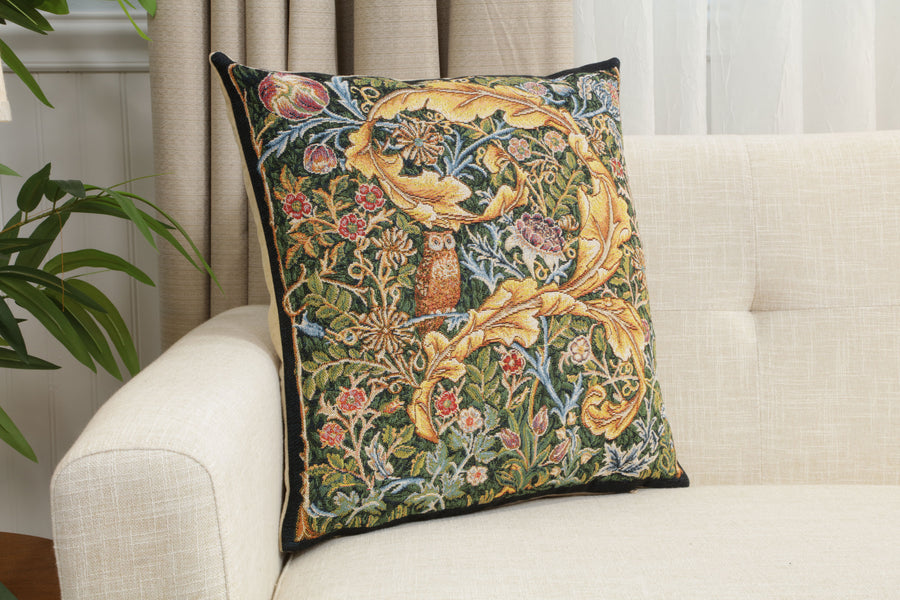 Owl and Pigeon European Cushion Cover