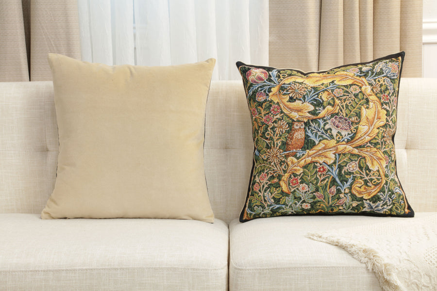 Owl and Pigeon European Cushion Cover