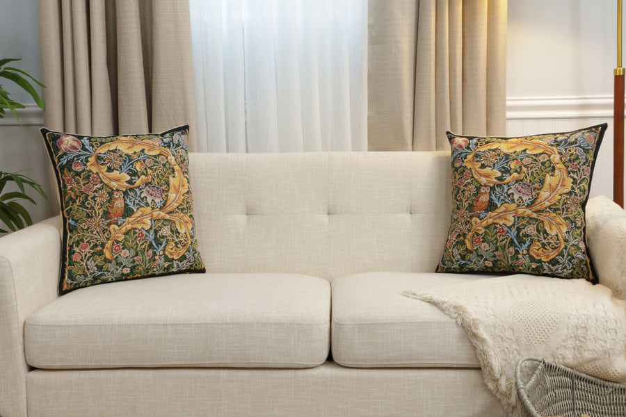 Owl and Pigeon European Cushion Cover