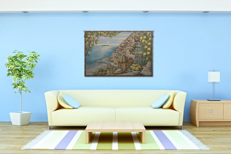 Amalfi Coast Italian Tapestry Wall Hanging