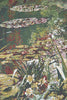 Monet's Garden III Small with Border Belgian Tapestry Wall Hanging