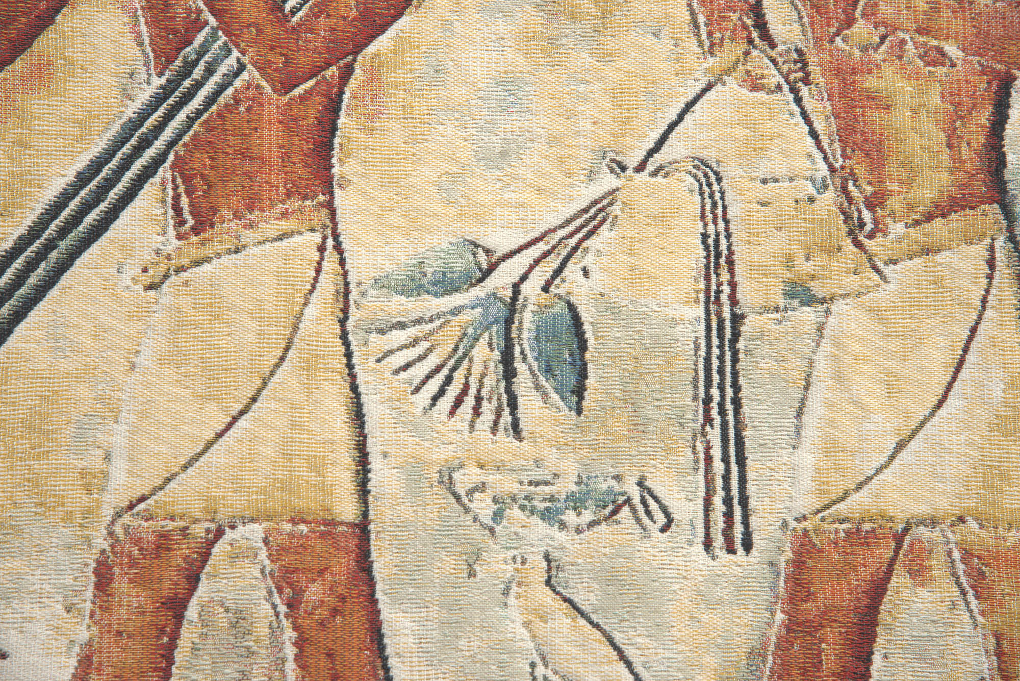 Saqqarah Beige Part I Belgian Tapestry Wall Hanging