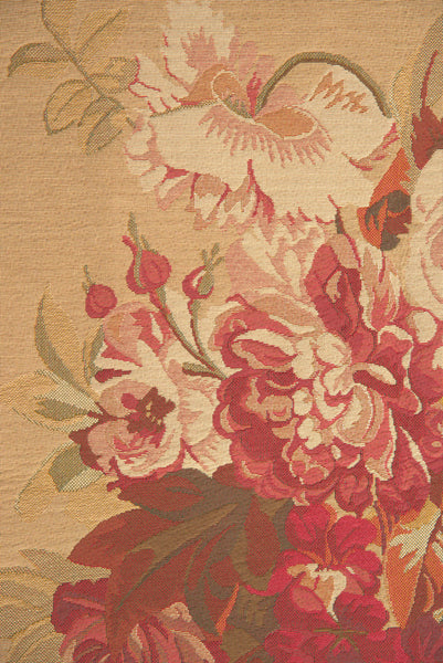 Square Romantique Beige Small European Tapestry