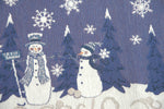 Crystal Snowman Chenille Tapestry Table Runner