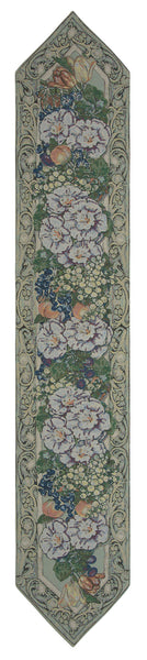 Floral Collage without Tassel Tapestry Table Runner