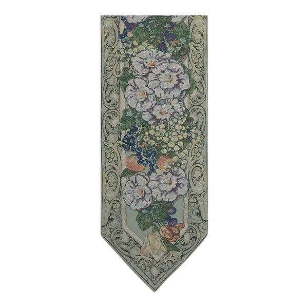 Floral Collage without Tassel Tapestry Table Runner