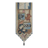 Nautical Scene II Black Tassels Tapestry Table Runner