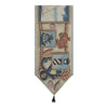 Nautical Scene III Black Tassels Tapestry Table Runner