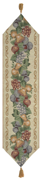 Fall Fruit With Tassels Tapestry Table Runner