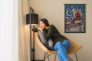 Santa's Night Fine Art Tapestry