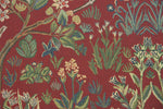 The Tree of Life Forest Red Belgian Tapestry