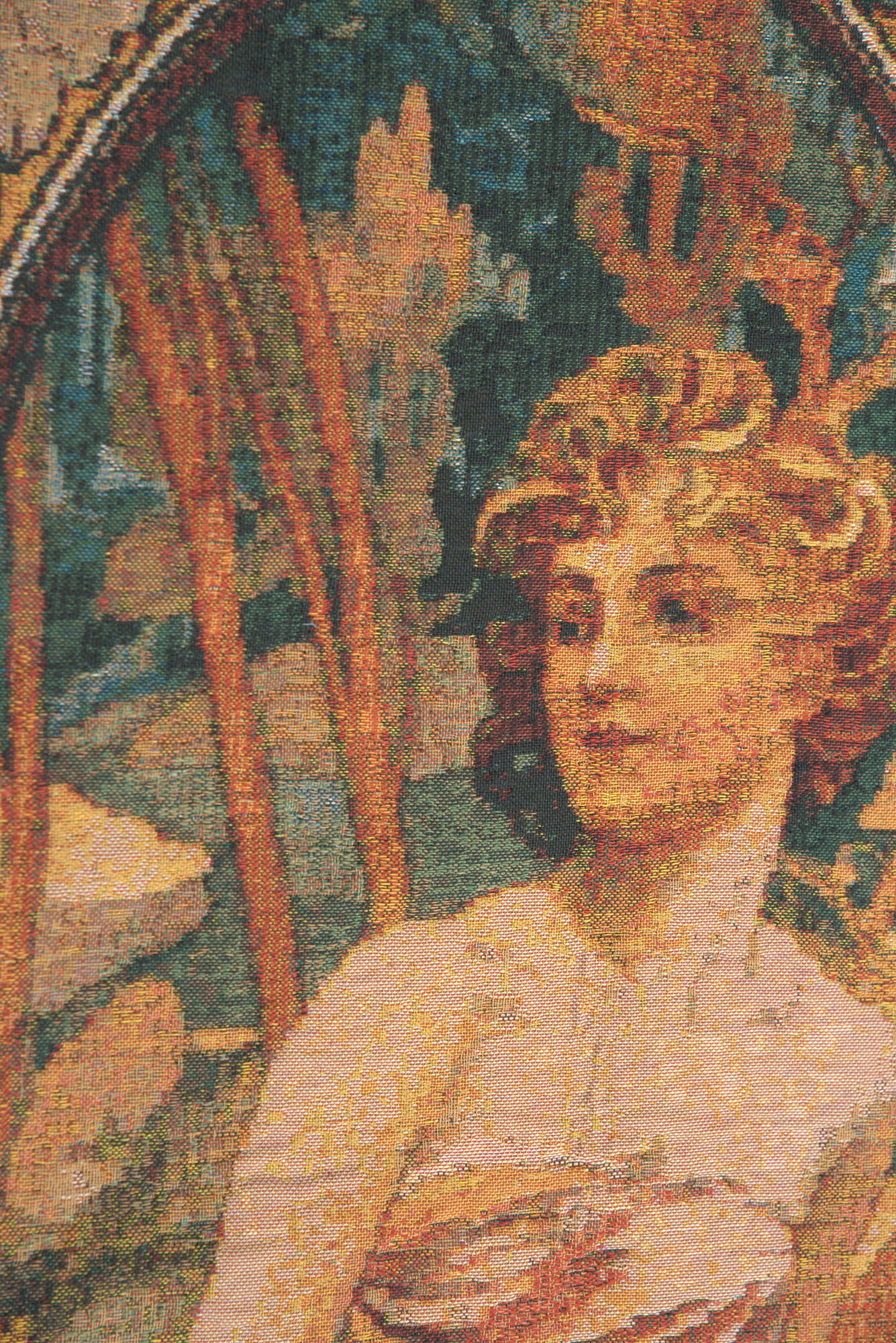 Mucha Matin Bright Belgian Tapestry Wall Hanging