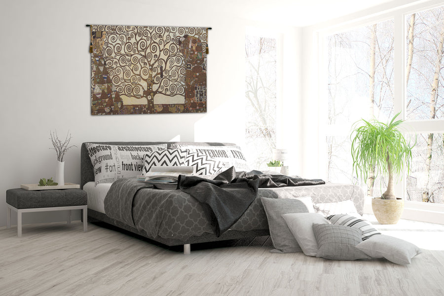 Stoclet Frieze Tree of Life Small Tapestry Wall Hanging