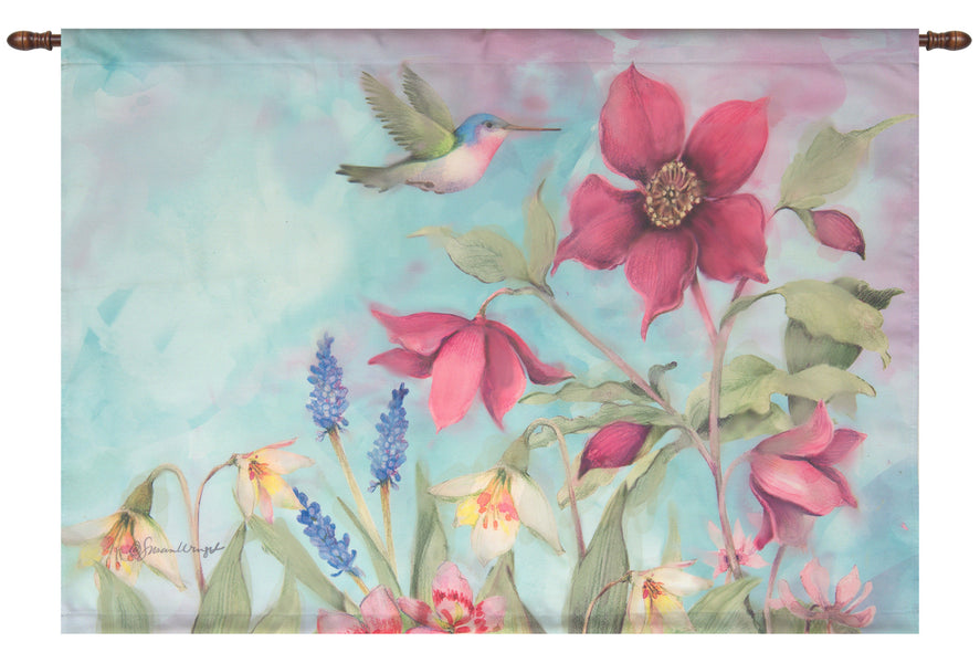 Nature's Grace Dyed Fiber Optic Fine Art Tapestry