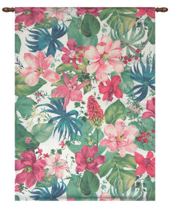 Tropical Dream Dyed Fiber Optic Fine Art Tapestry