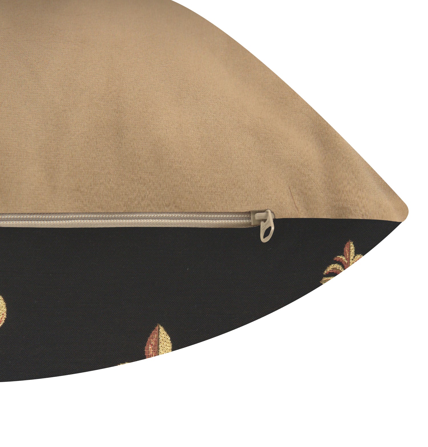 Five Fleur de Lys Black French Tapestry Cushion