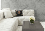 Five Fleur de Lys Black French Tapestry Cushion