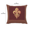 Framed Fleur de Lys Red French Tapestry Cushion