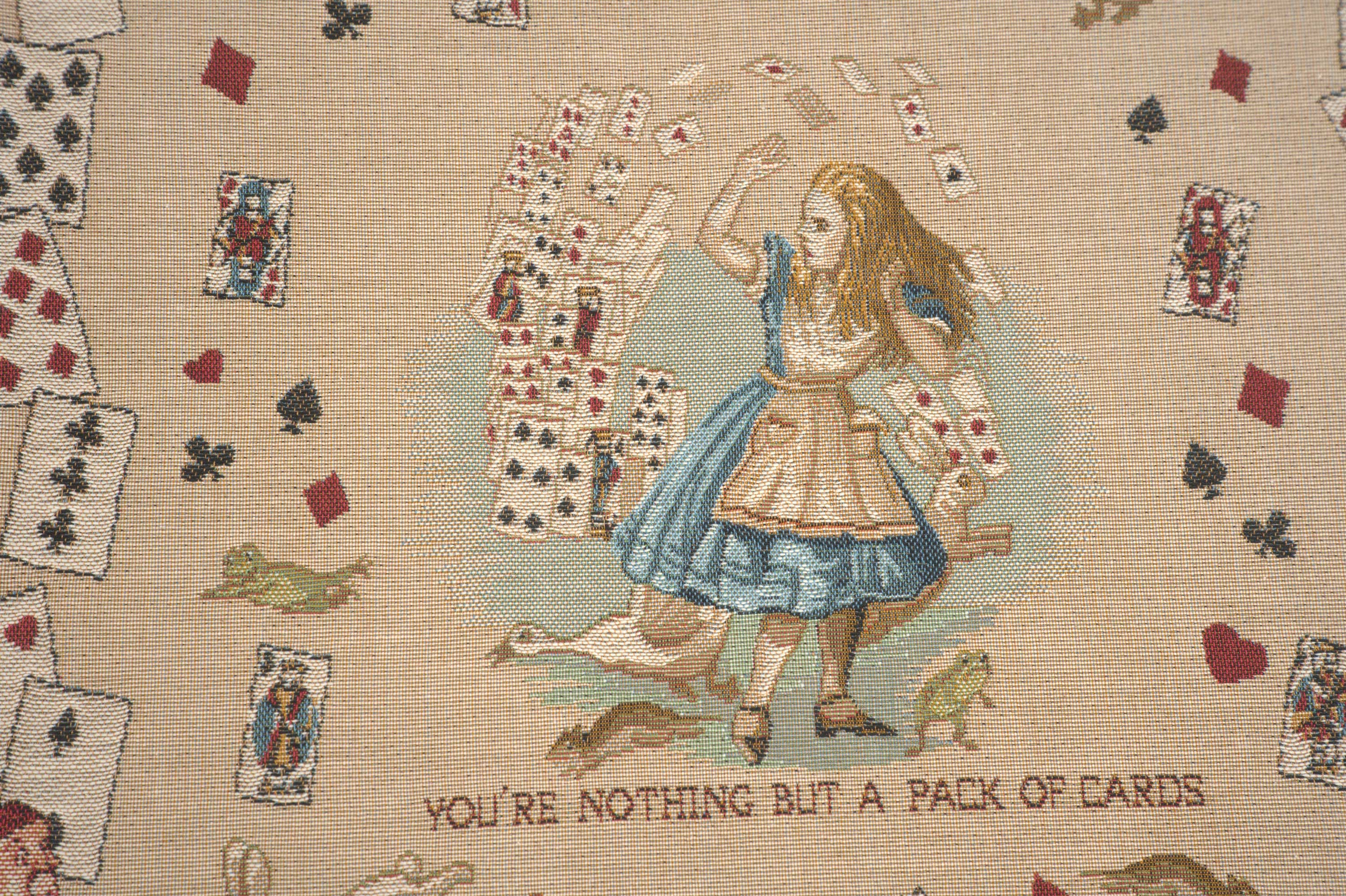 The Pack of Cards Alice In Wonderland French Tapestry Cushion
