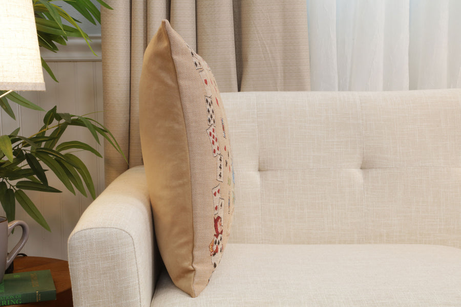 The Pack of Cards Alice In Wonderland French Tapestry Cushion