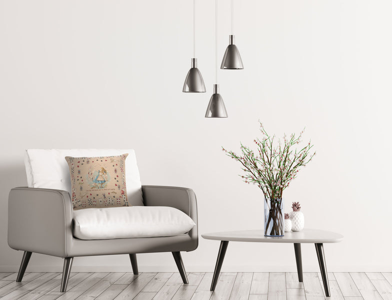 The Pack of Cards Alice In Wonderland French Tapestry Cushion