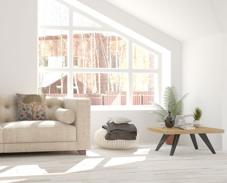 Kelmscott Tree Beige French Tapestry Cushion