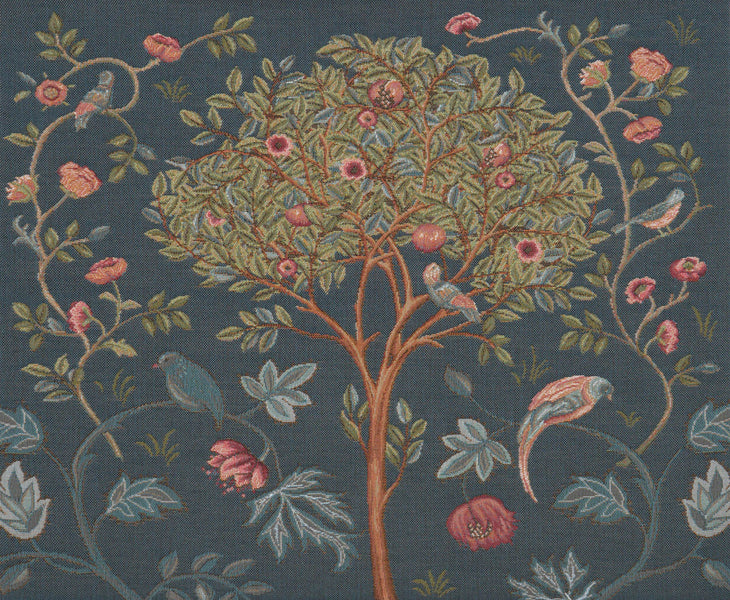 Kelmscott Tree Blue French Tapestry Cushion
