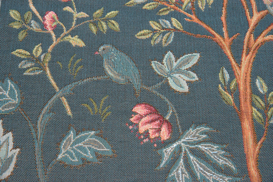 Kelmscott Tree Blue French Tapestry Cushion