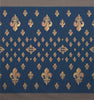 Grand Fleur de Lys Blue French Tapestry Throw
