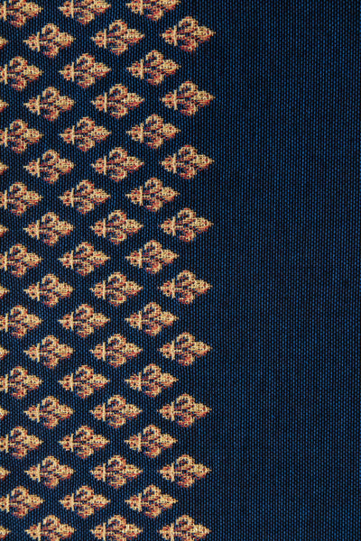 Royal Fleur de Lys Blue French Tapestry Table Runner