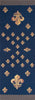 Royal Fleur de Lys Blue French Tapestry Table Runner