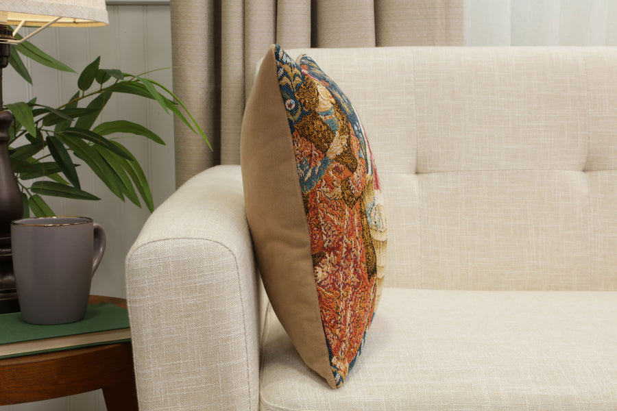 The Wine Press Small French Tapestry Cushion