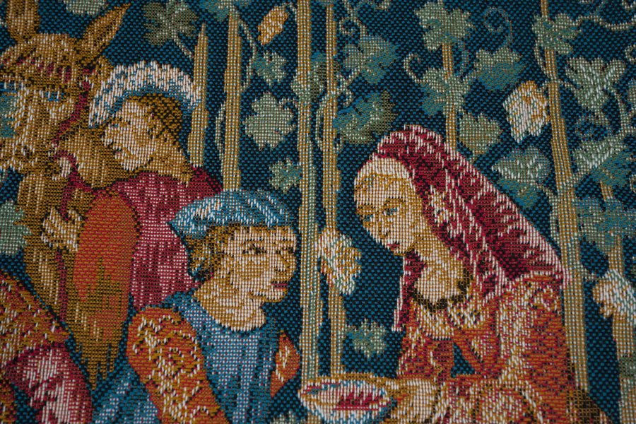 Wine Making Small French Tapestry Cushion