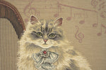 Cat With Harp European Cushion Cover