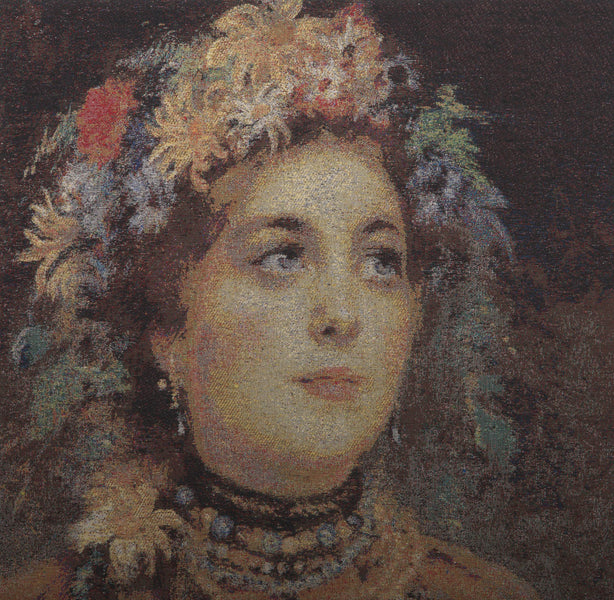 Russian Beauty in Summer Garland II Decorative Pillow Cushion Cover