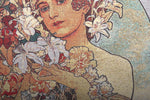 Flower by Mucha Decorative Pillow Cushion Cover