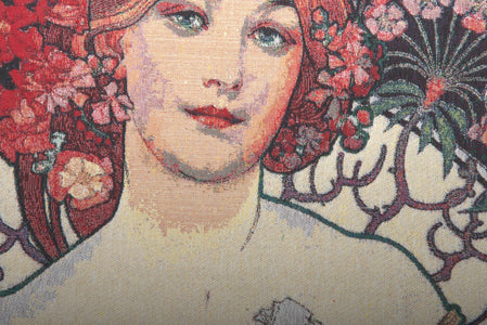 Champenois by Mucha Decorative Pillow Cushion Cover