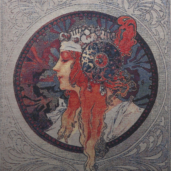 Donna Orechini by Mucha Decorative Pillow Cushion Cover