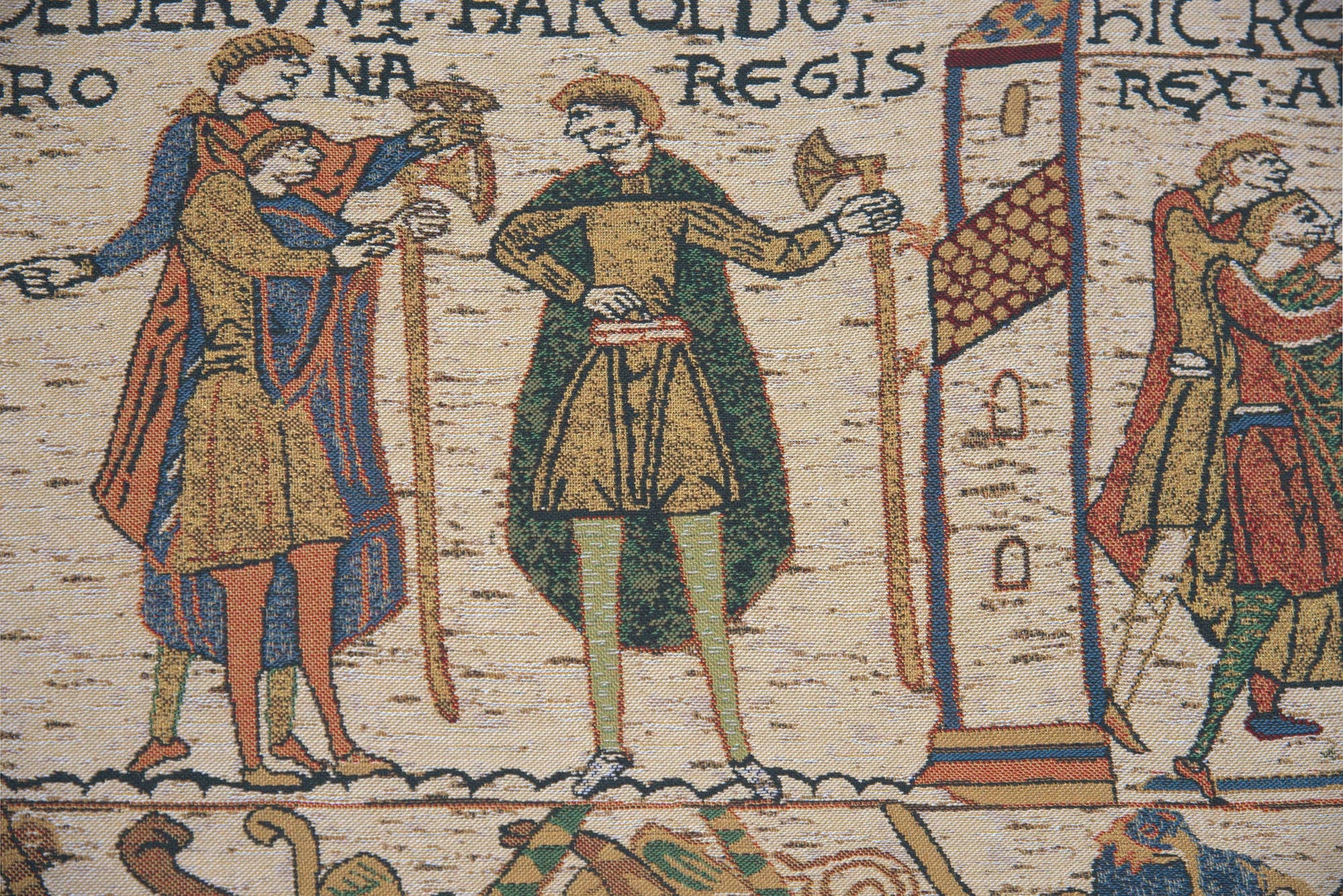 Bayeux King Harold Belgian Tapestry