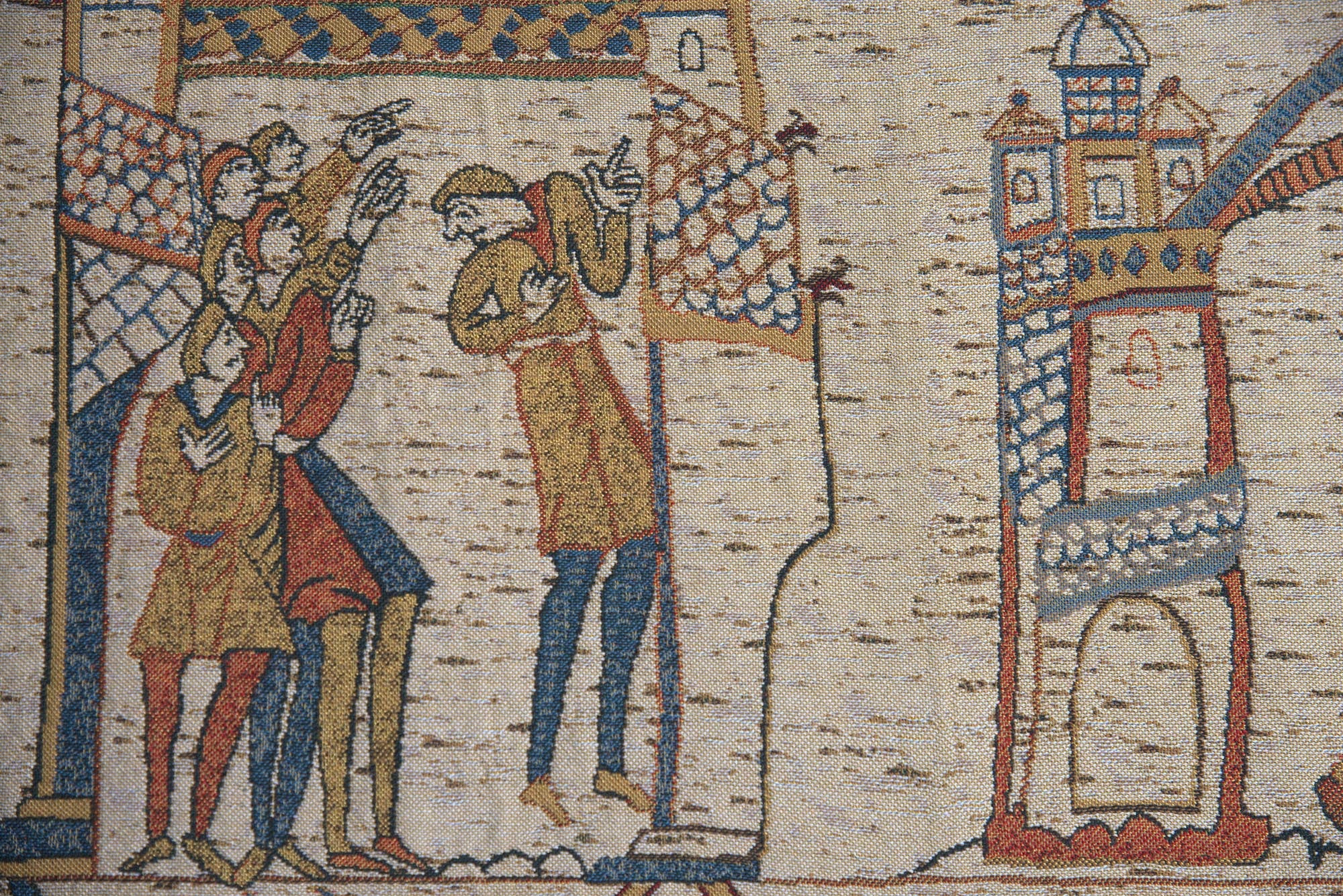 Bayeux King Harold Belgian Tapestry