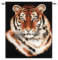 Majestic Tiger Small Fine Art Tapestry by Fabrice de Villeneuve