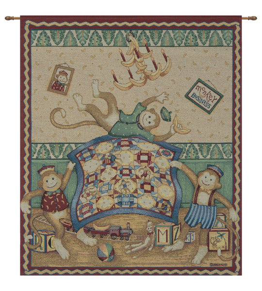 Monkey Business Fine Art Tapestry