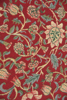 Fleur De Morris Red Belgian Table Runner