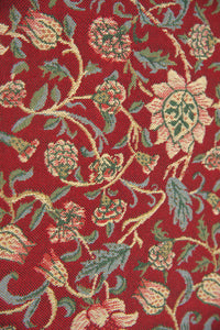 Fleur De Morris Red Belgian Table Runner