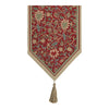 Fleur De Morris Red Belgian Table Runner