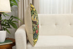 Golden Lily Black William Morris European Cushion Cover
