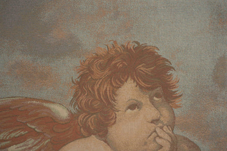 Raphaels Angel Left Italian Tapestry Cushion