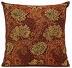 Chrysanthemum Brown Belgian Cushion Cover