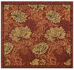 Chrysanthemum Brown Belgian Cushion Cover