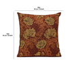 Chrysanthemum Brown Belgian Cushion Cover